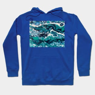 Fluid pouring abstract Hoodie